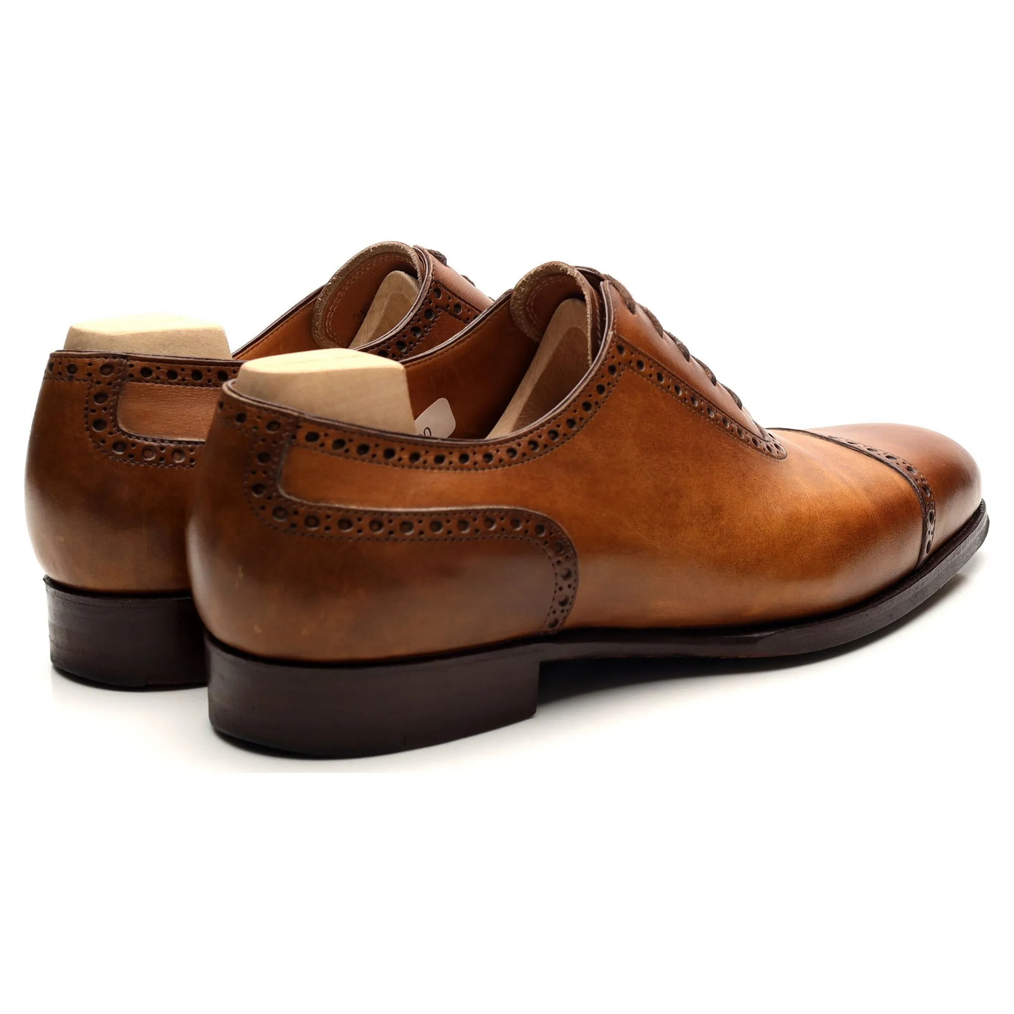 '315' Tan Brown Leather Semi Oxford 7 F