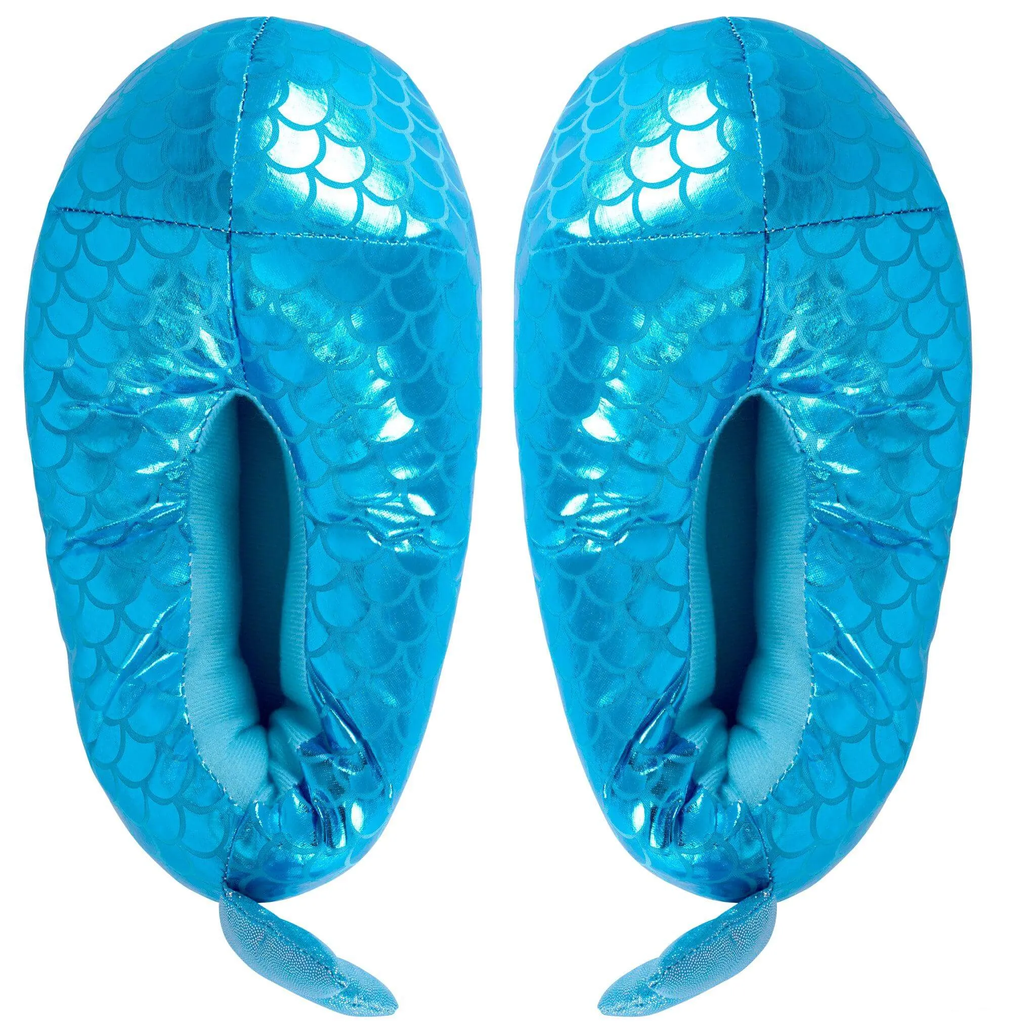 3D Padded Slippers Blue Mermaid - UK Size 2-6