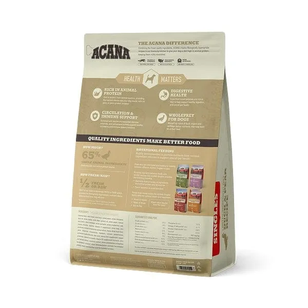 ACANA Singles Duck & Pear Recipe Grain Free Dry Dog Food