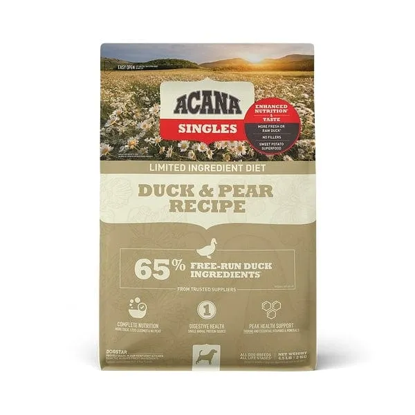 ACANA Singles Duck & Pear Recipe Grain Free Dry Dog Food