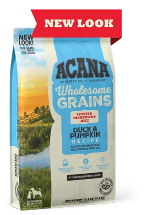 ACANA Wholesome Grains Duck & Pumpkin Limited Ingredient Dry Dog Food