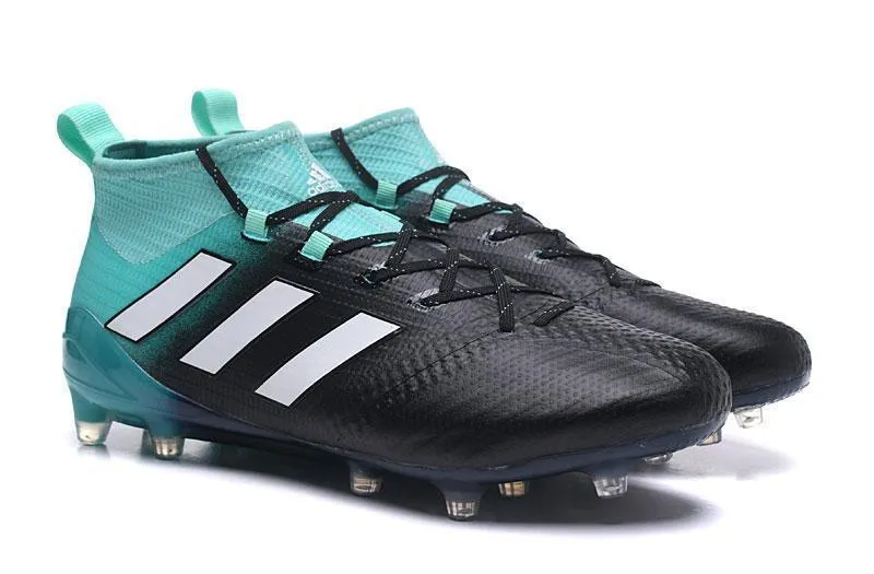 Adidas ACE 17  Primeknit FG Soccer Cleats Energy Aqua White Legend Ink