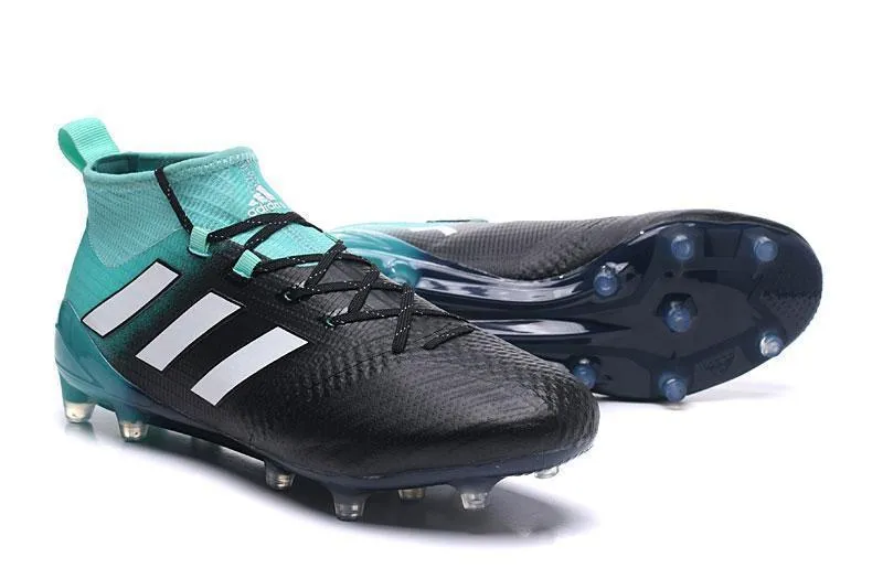 Adidas ACE 17  Primeknit FG Soccer Cleats Energy Aqua White Legend Ink