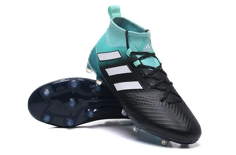 Adidas ACE 17  Primeknit FG Soccer Cleats Energy Aqua White Legend Ink