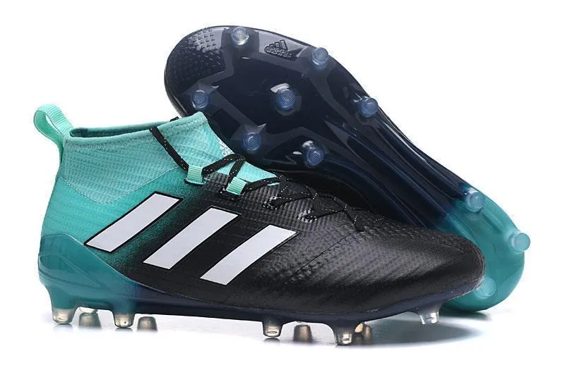 Adidas ACE 17  Primeknit FG Soccer Cleats Energy Aqua White Legend Ink