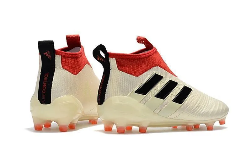 Adidas Ace 17  Purecontrol FG Champagne Soccer Cleats White Red Black