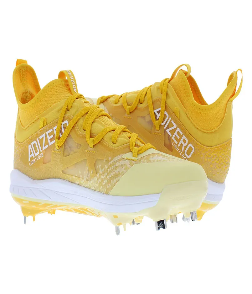 Adidas Adizero Afterburner Baseball Cleats - Yellow