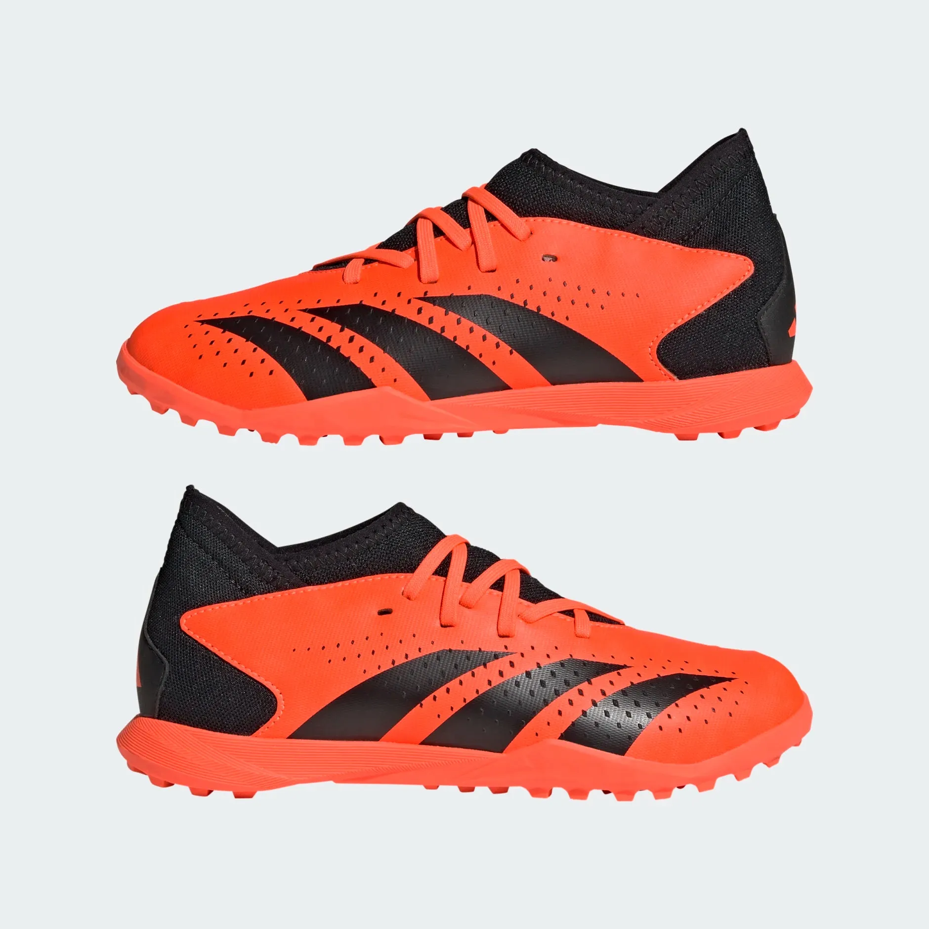 adidas Predator Accuracy.3 TF Junior Turf Soccer Cleats - Team Solar Orange / Core Black / Core Black