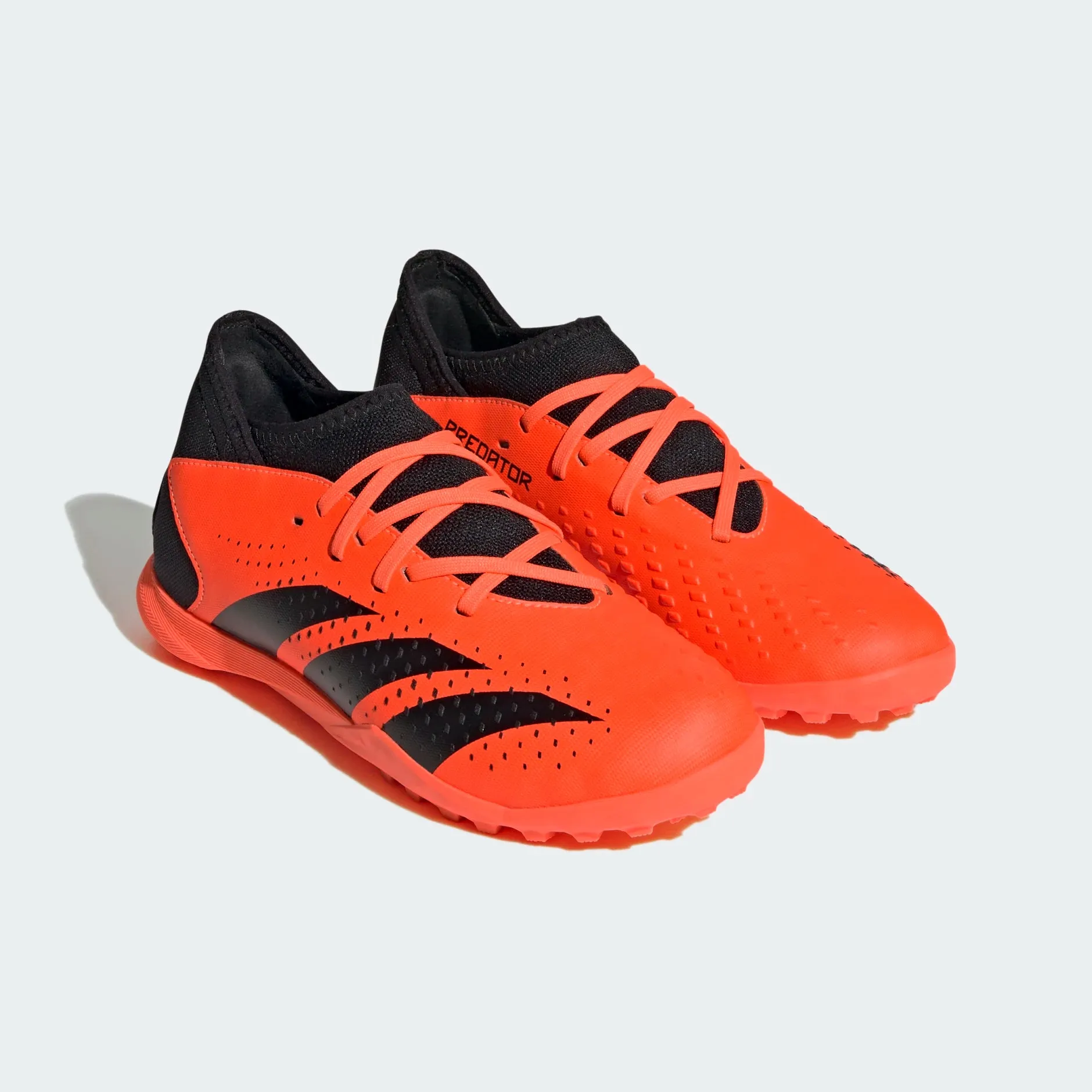 adidas Predator Accuracy.3 TF Junior Turf Soccer Cleats - Team Solar Orange / Core Black / Core Black