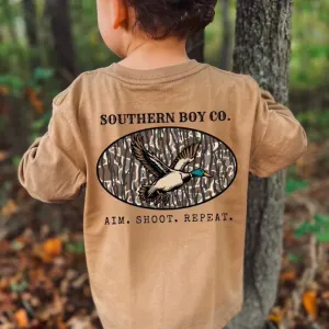 Aim. Shoot. Repeat. Long Sleeve Boys Tee