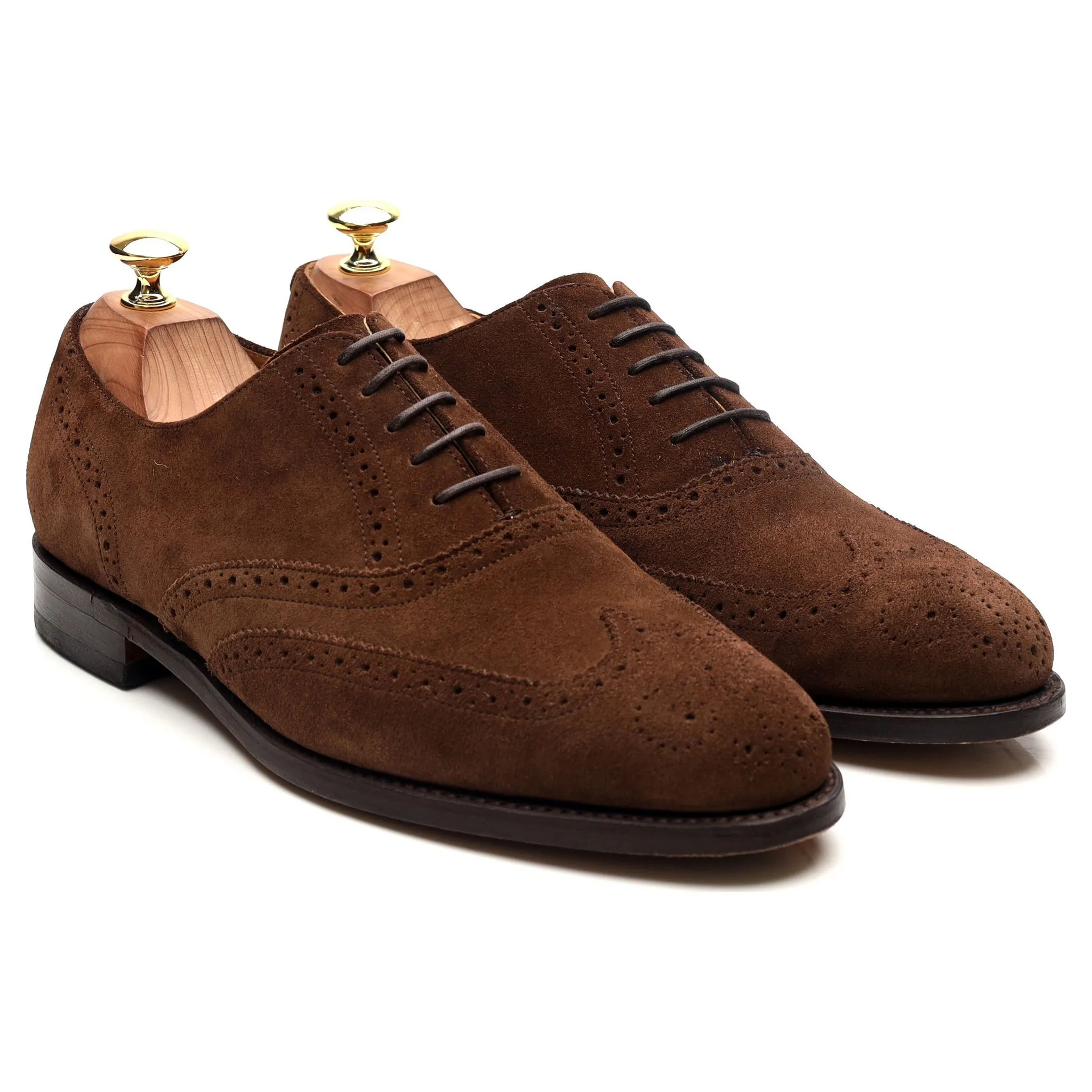 'Albert' Brown Suede Brogues Oxford UK 8 G