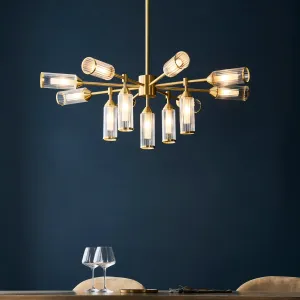 Amos Duchy 13 Light Chandelier Satin Brass