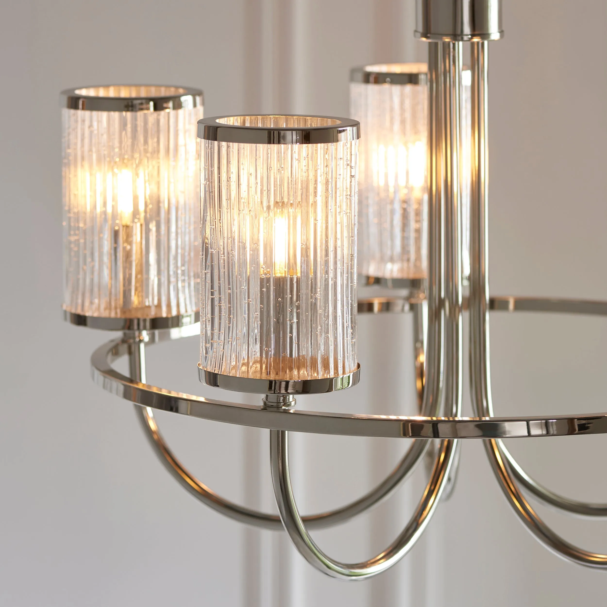 Amos Hove Chandelier Polished Nickel