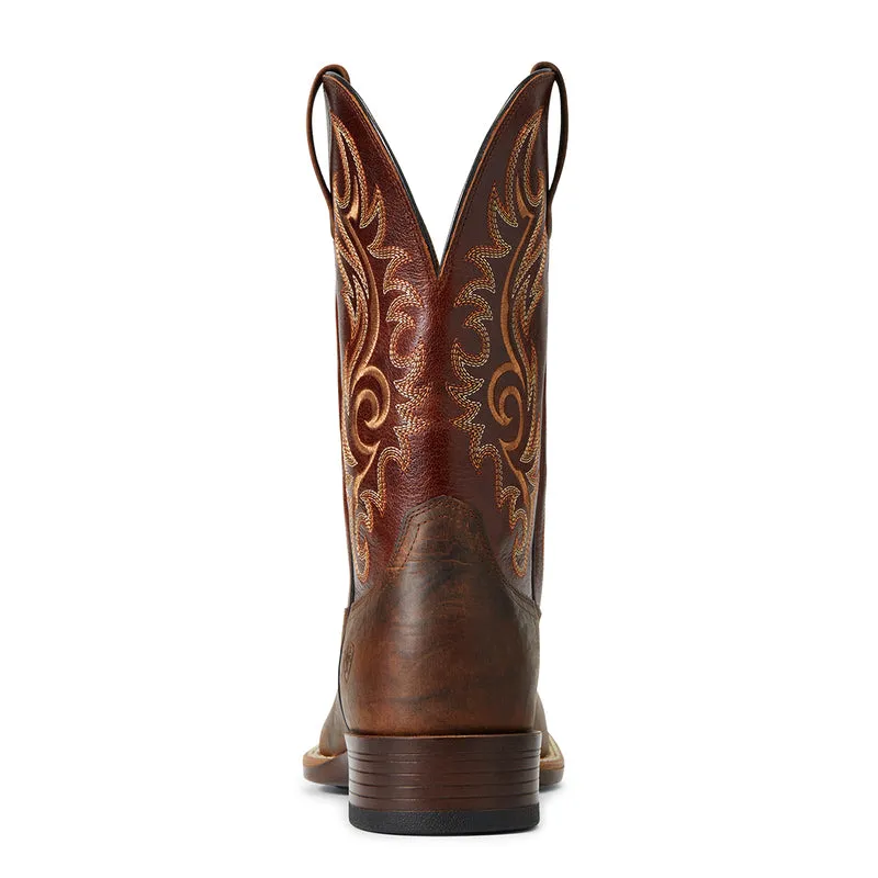 'Ariat' Men's Lasco Ultra Square Toe - Brown / Brown