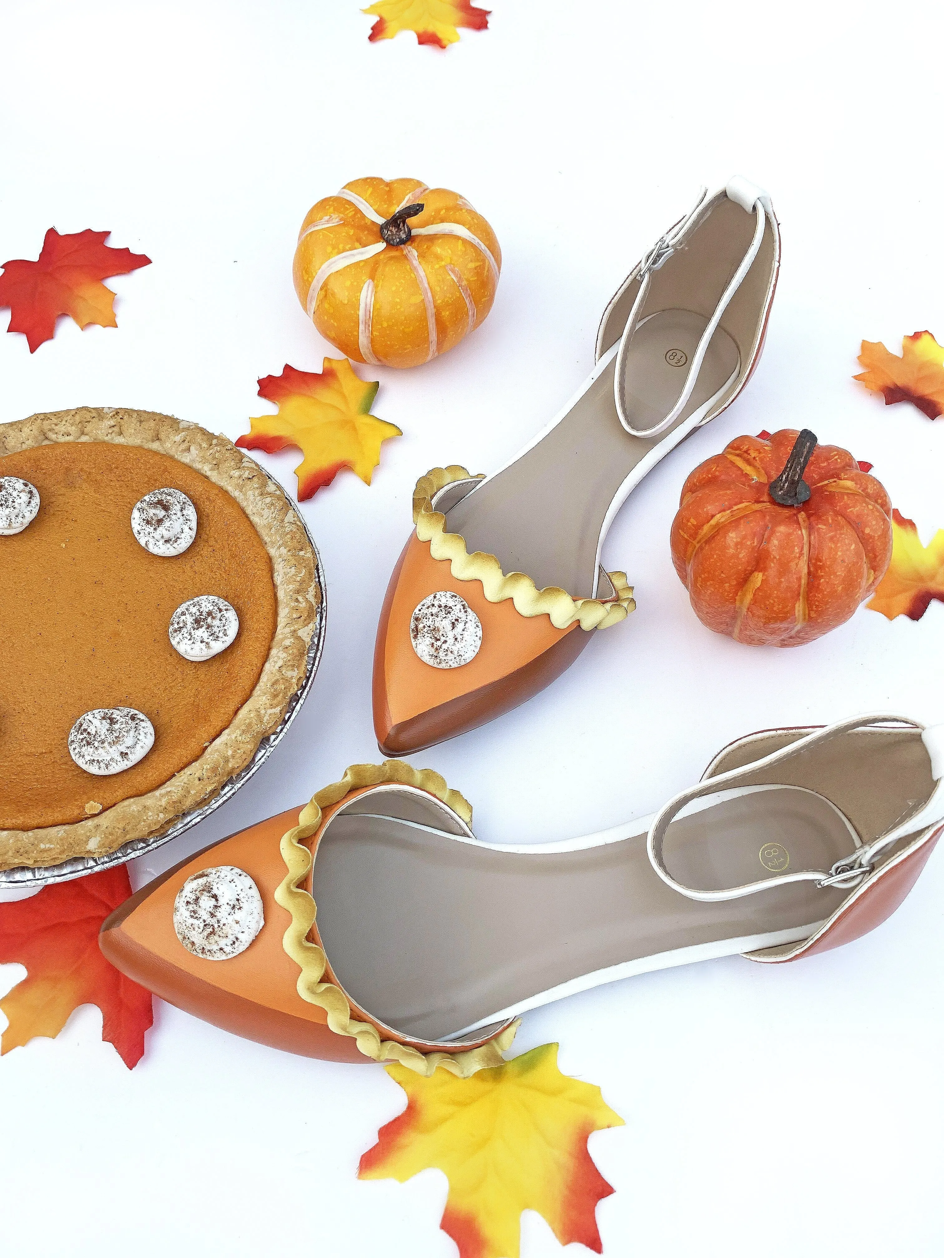 Baked and Ready Limited Edition Pumpkin Pie Flats Sz 10