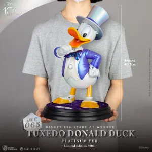 Beast Kingdom MC-065 Disney 100 Years of Wonder Master Craft Tuxedo Donald Duck (Platinum Ver.) 1:4 Scale Master Craft Figure Statue