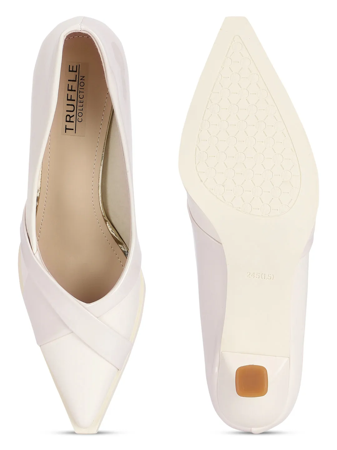 Beige PU Stylish Stiletto Heel Pumps (TC-ML057-BEIG)