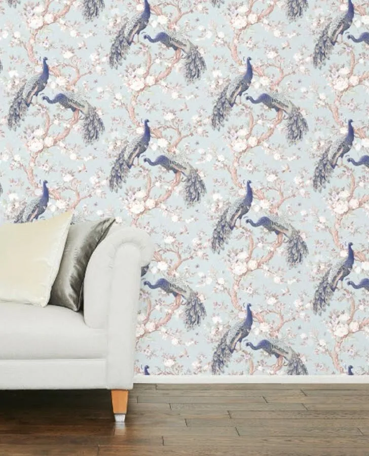 Belvedere Duck Egg Wallpaper