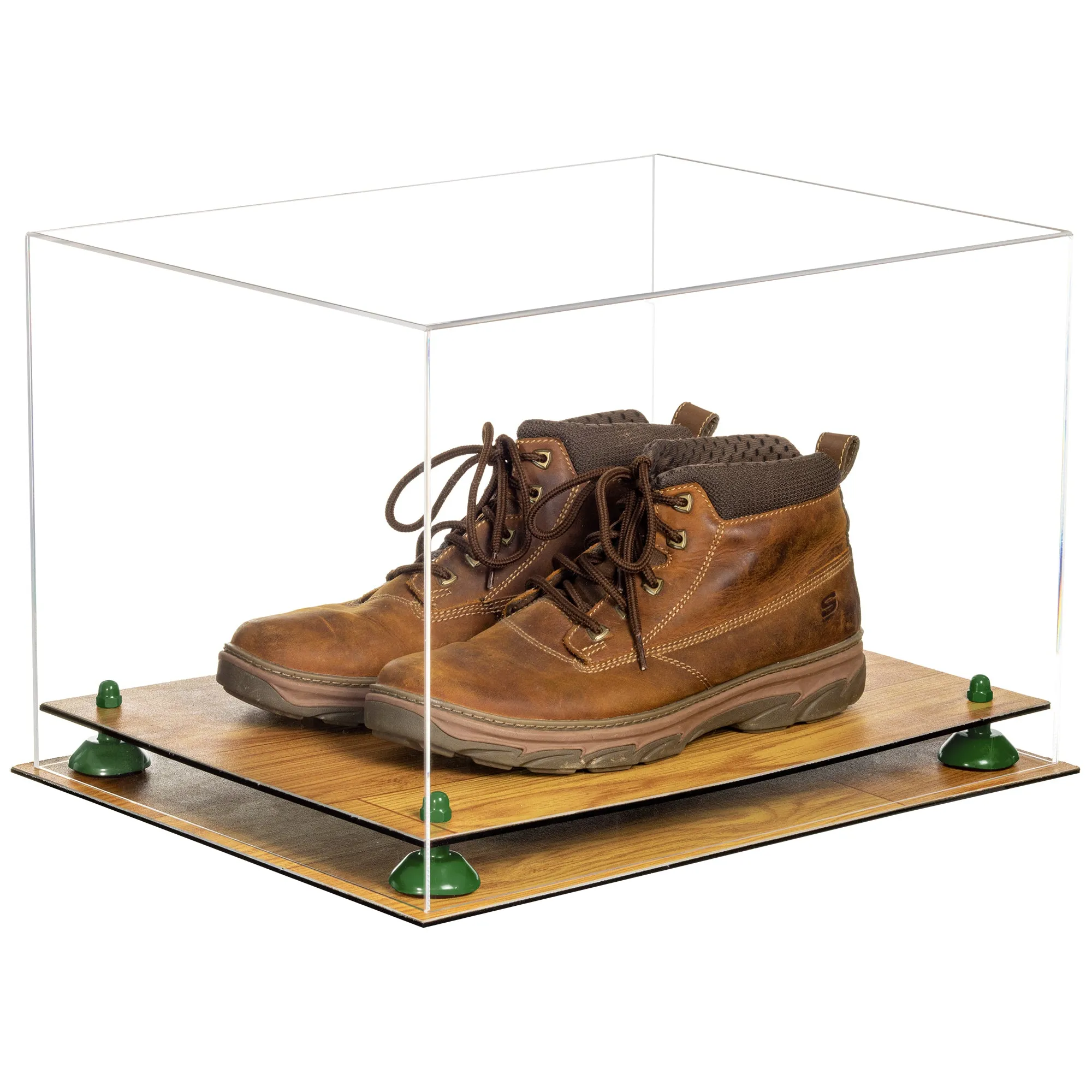 Better Display Cases Acrylic Extra Large Shoe Display Case for Basketball Shoe, Hightop, Soccer & Football Cleats With Clear -18 x 14 x 12 (A014/V60)