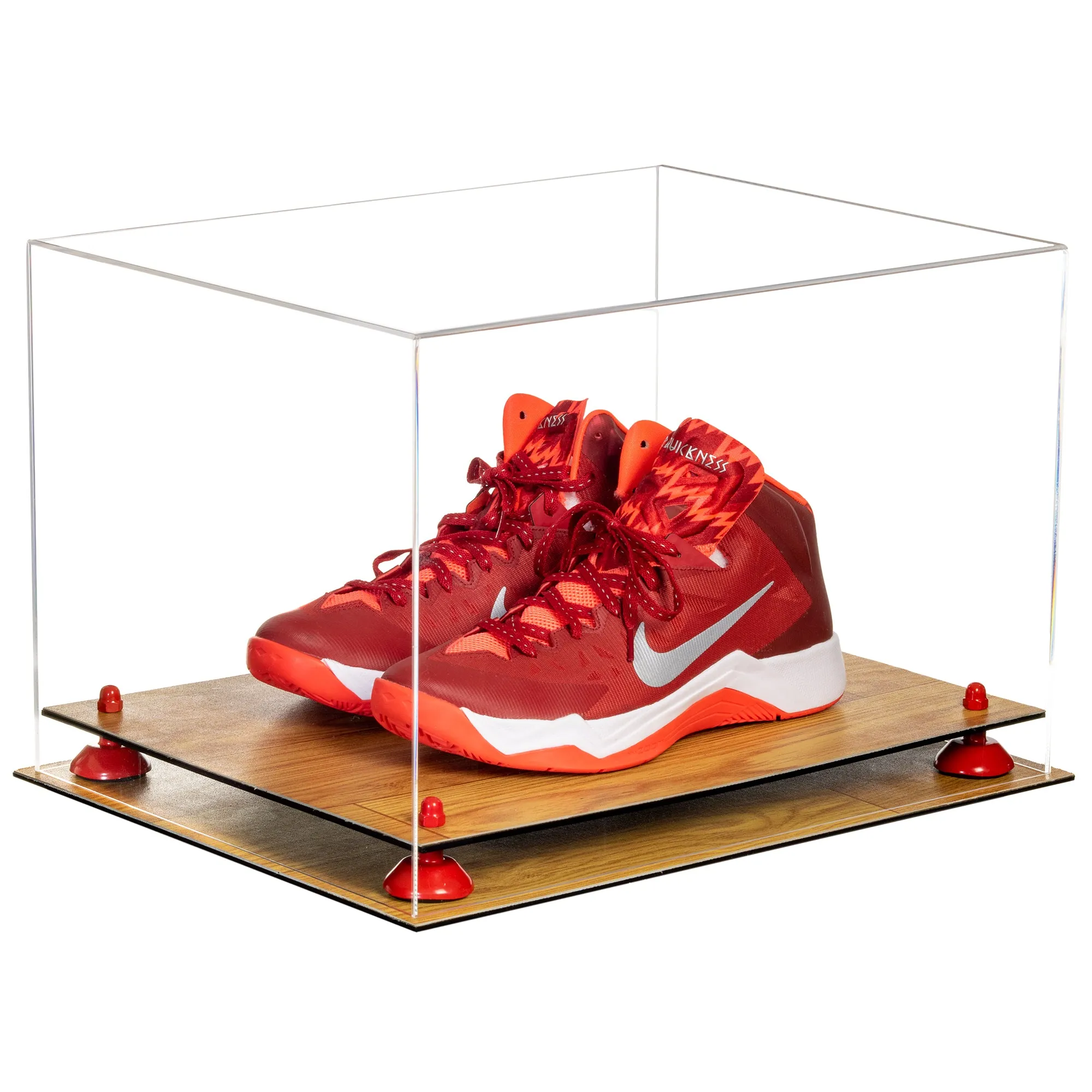 Better Display Cases Acrylic Extra Large Shoe Display Case for Basketball Shoe, Hightop, Soccer & Football Cleats With Clear -18 x 14 x 12 (A014/V60)