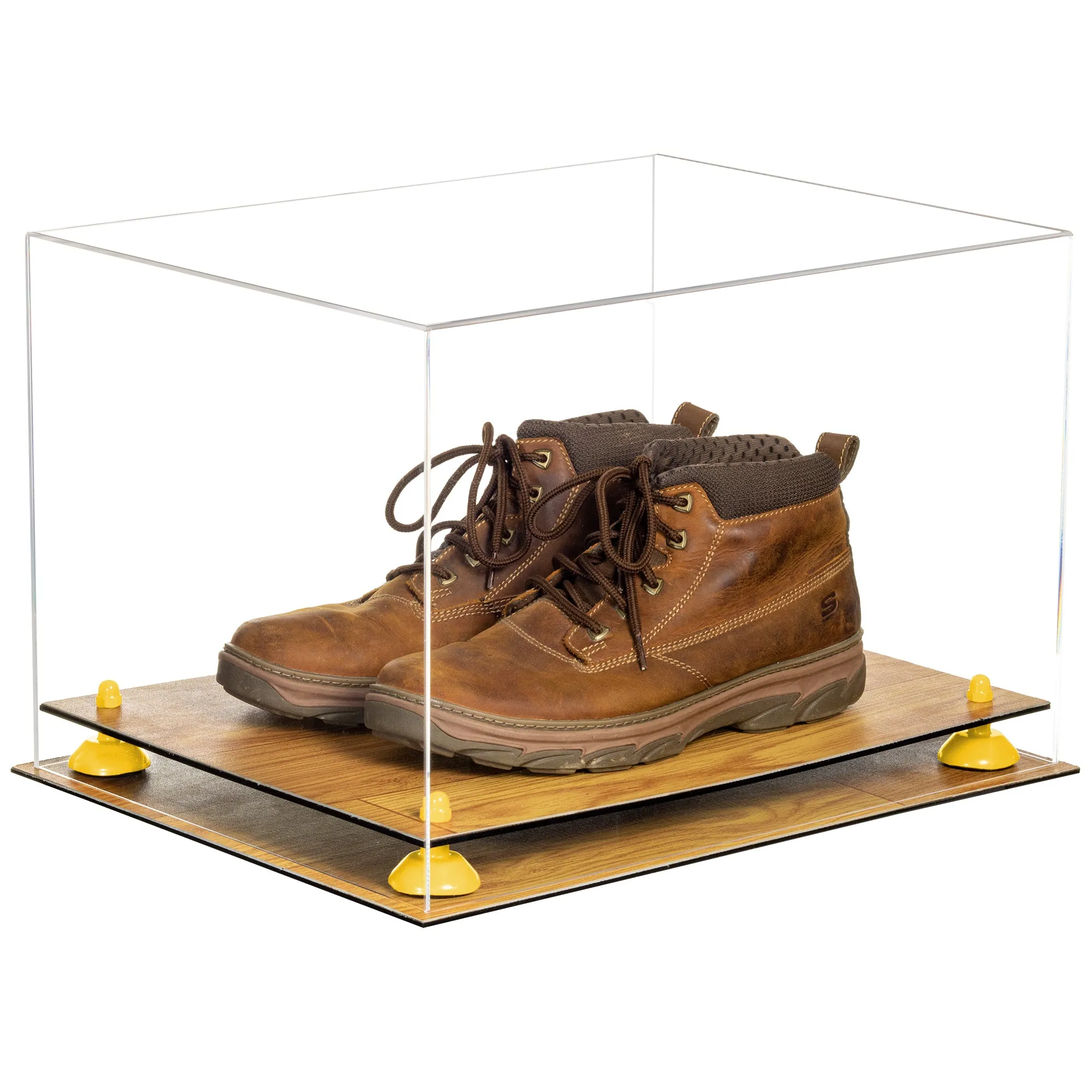 Better Display Cases Acrylic Extra Large Shoe Display Case for Basketball Shoe, Hightop, Soccer & Football Cleats With Clear -18 x 14 x 12 (A014/V60)