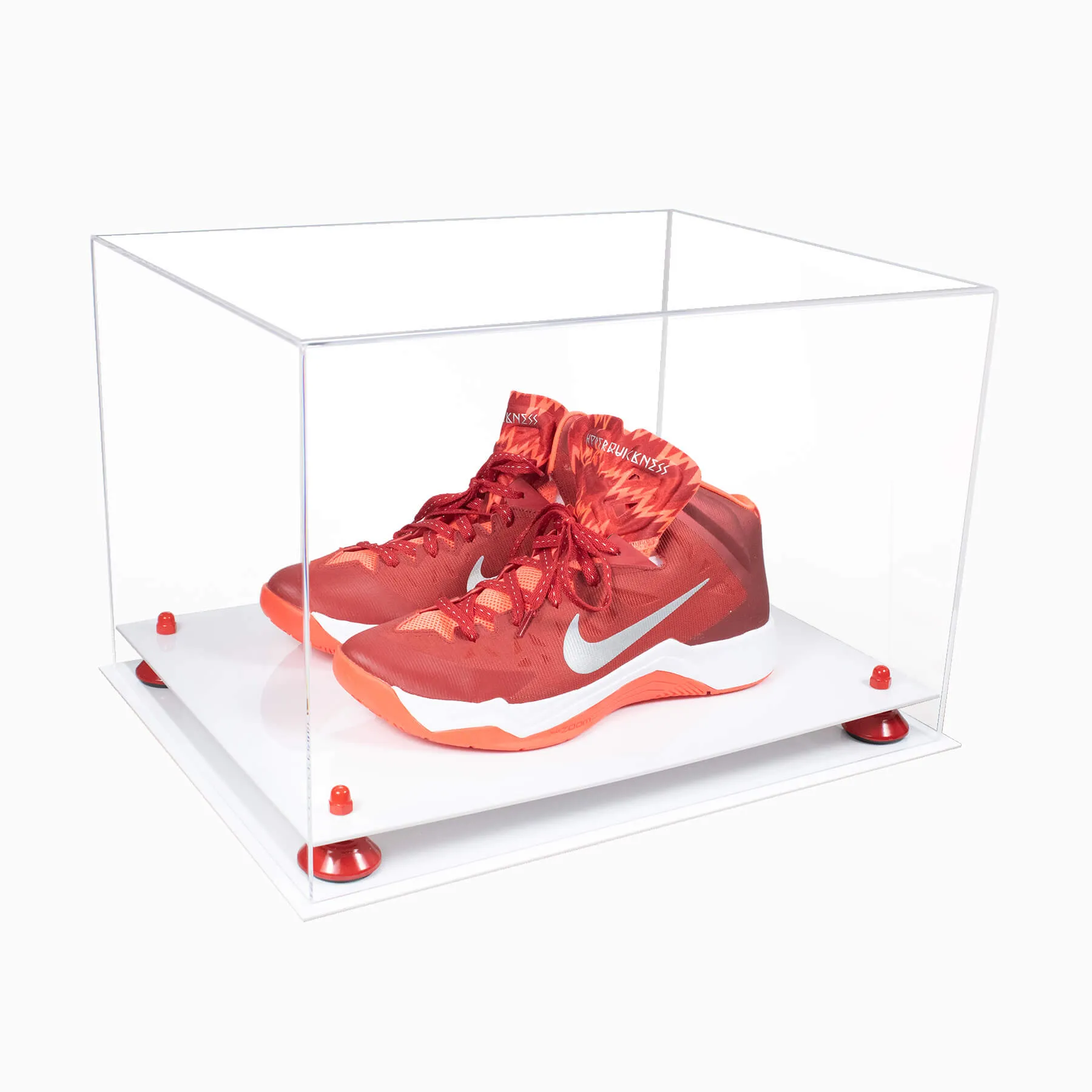 Better Display Cases Acrylic Extra Large Shoe Display Case for Basketball Shoe, Hightop, Soccer & Football Cleats With Clear -18 x 14 x 12 (A014/V60)