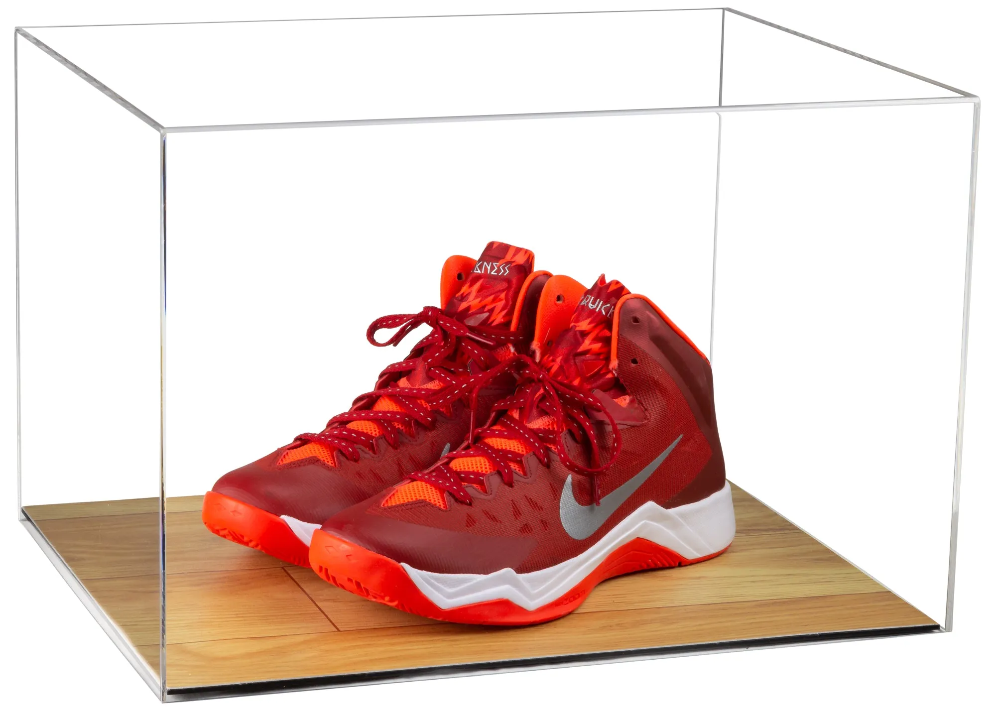 Better Display Cases Acrylic Extra Large Shoe Display Case for Basketball Shoe, Hightop, Soccer & Football Cleats With Clear -18 x 14 x 12 (A014/V60)