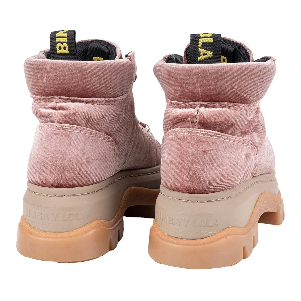 Bimba Y Lola Platform Low-Top Sneakers Velvet Pink Colour For Women