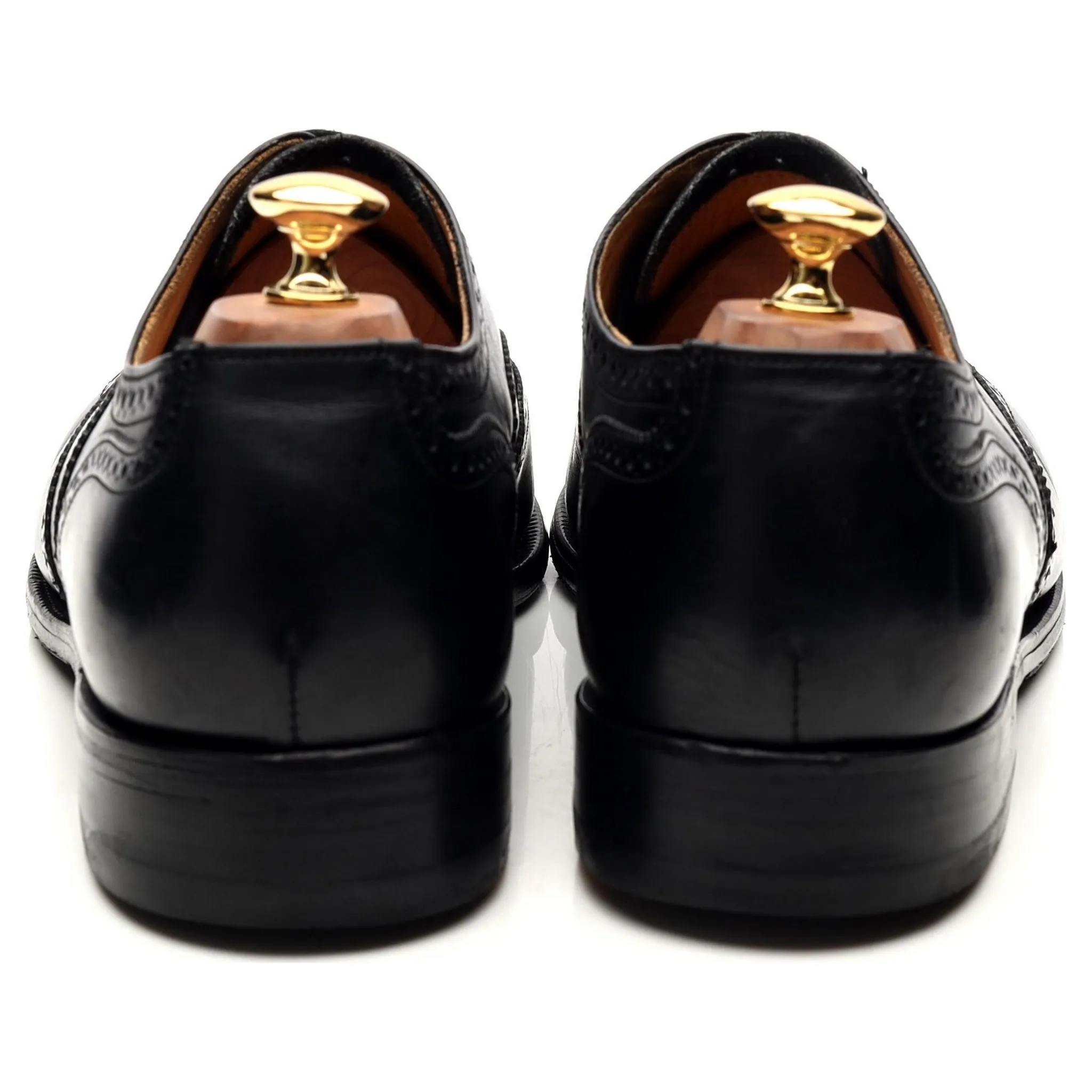 Black Leather Brogues UK 10