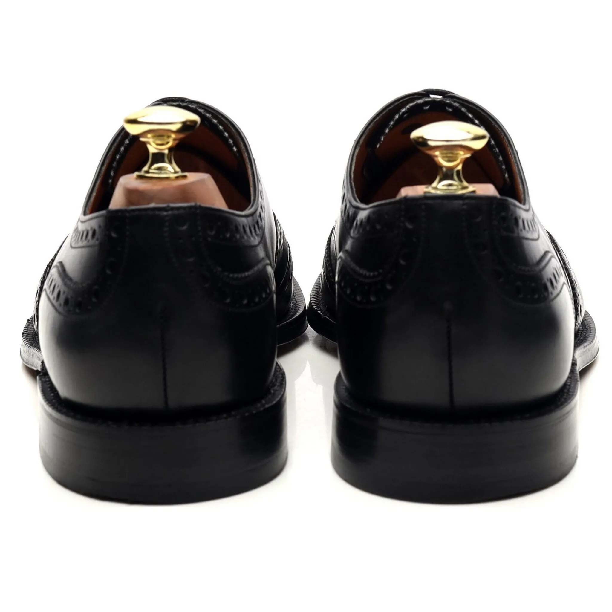 Black Leather Oxford Brogues UK 7.5 G