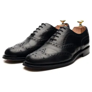 Black Leather Oxford Brogues UK 7.5 G