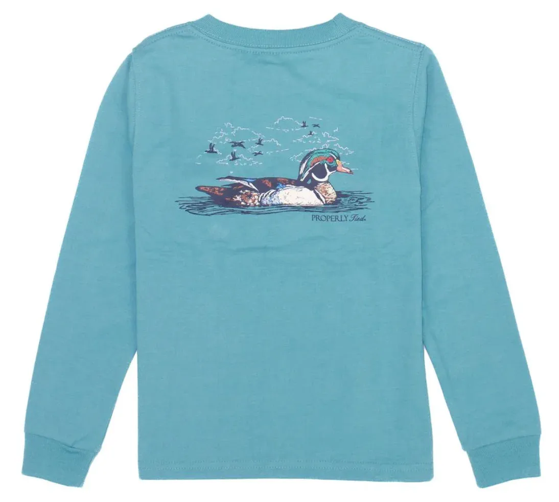 Boys Wood Duck LS Emerald