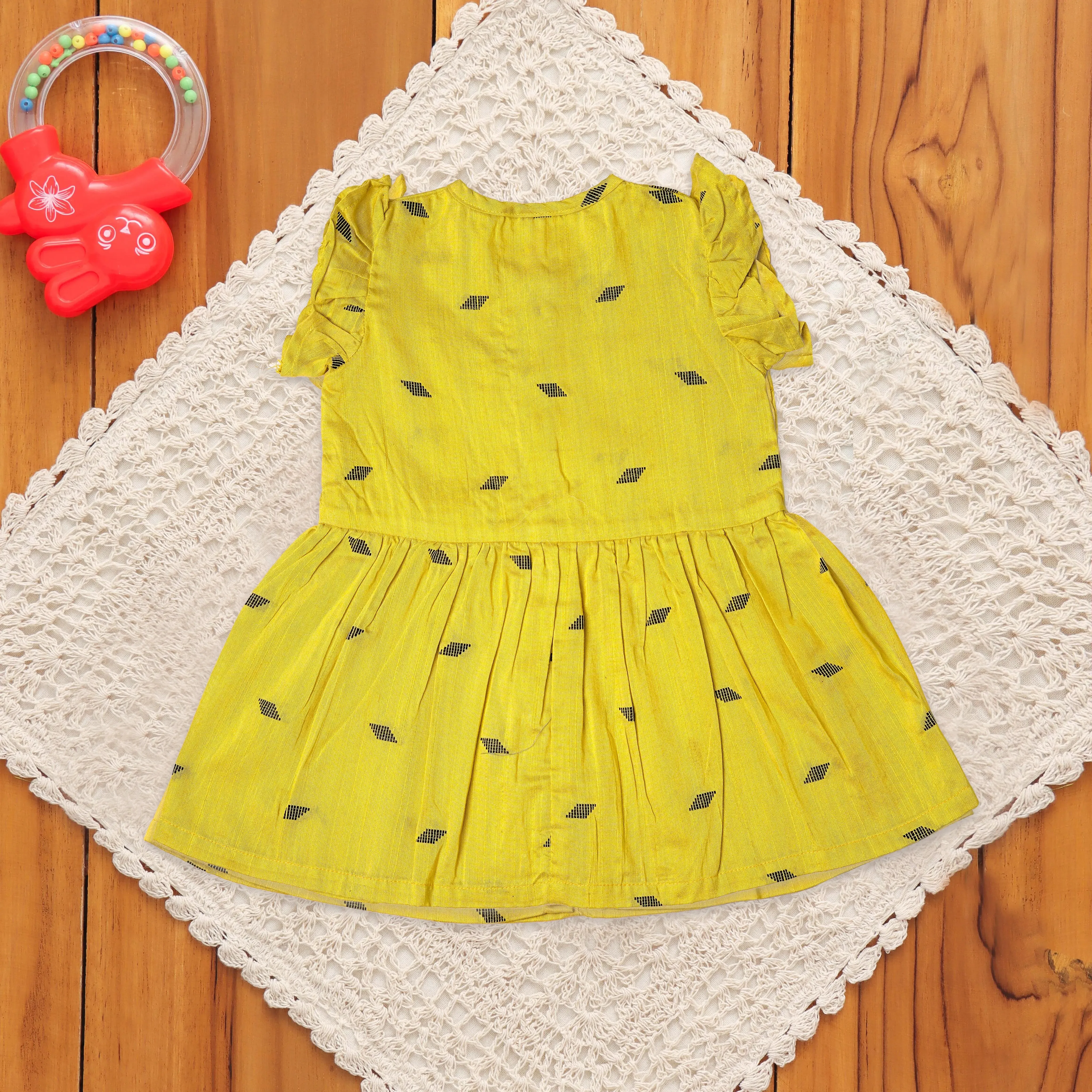 Bright Yellow Girl’s Frock - Perfect for Casual Outings