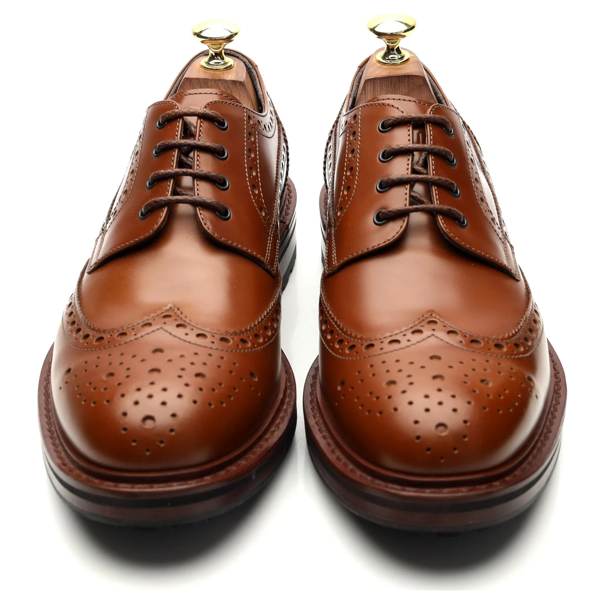 Brown Leather Derby Brogues UK 7 EU 41