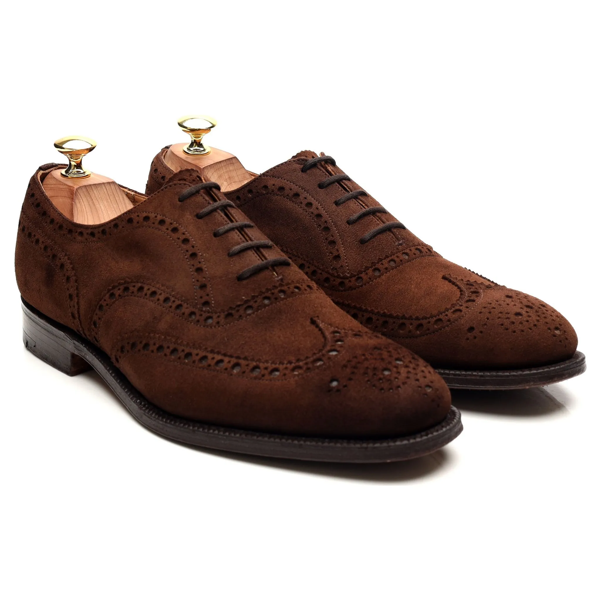 'Buck' Brown Suede Brogues UK 8.5 F