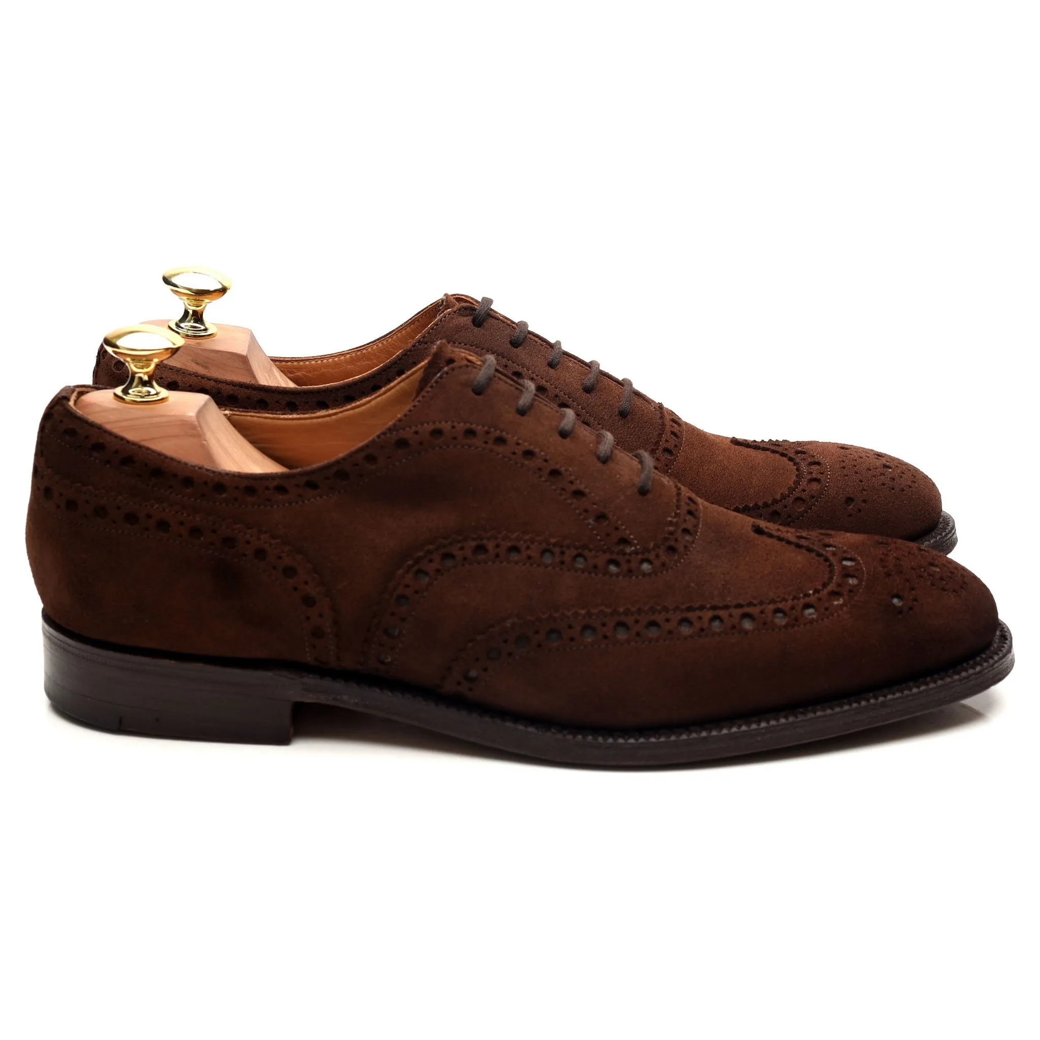 'Buck' Brown Suede Brogues UK 8.5 F