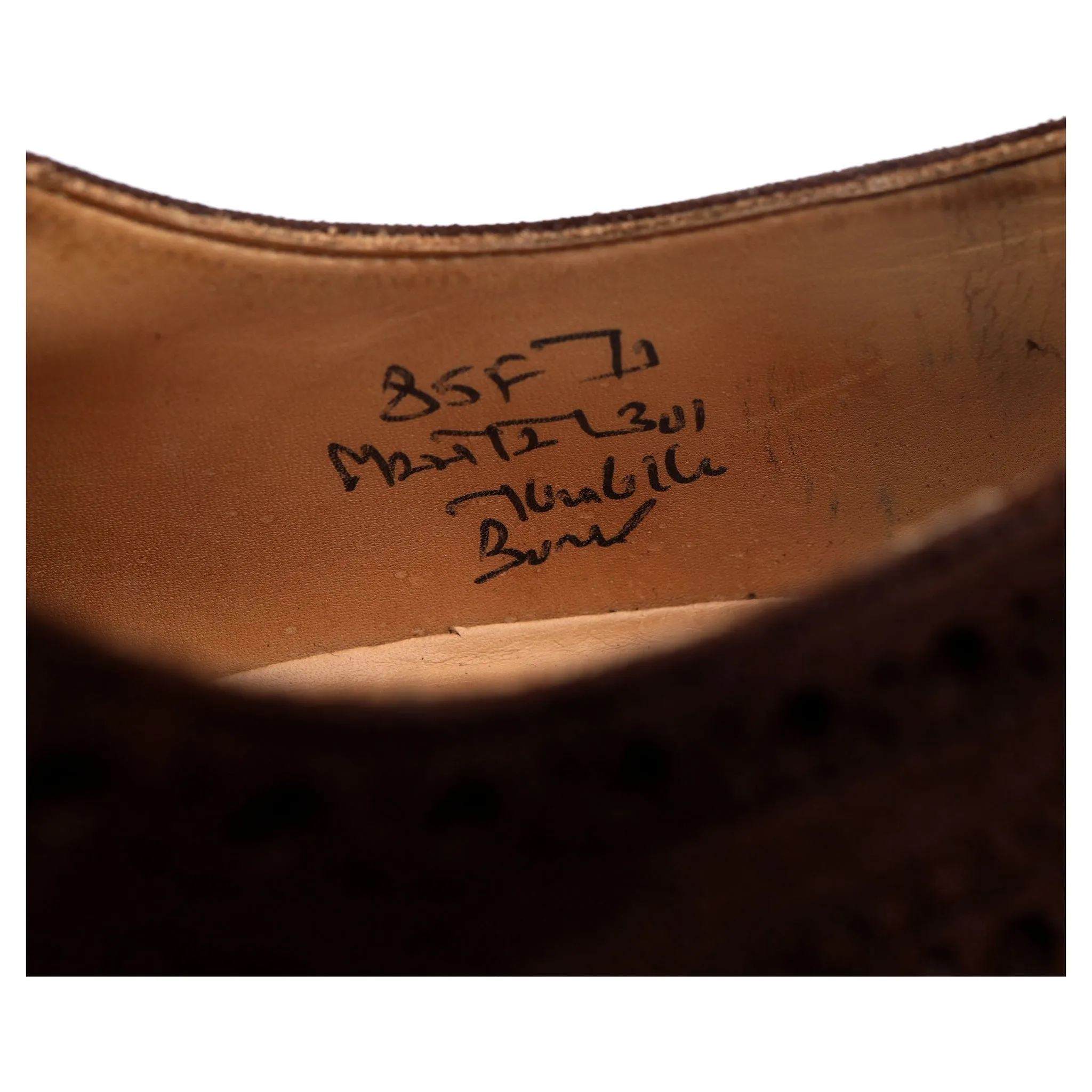 'Buck' Brown Suede Brogues UK 8.5 F