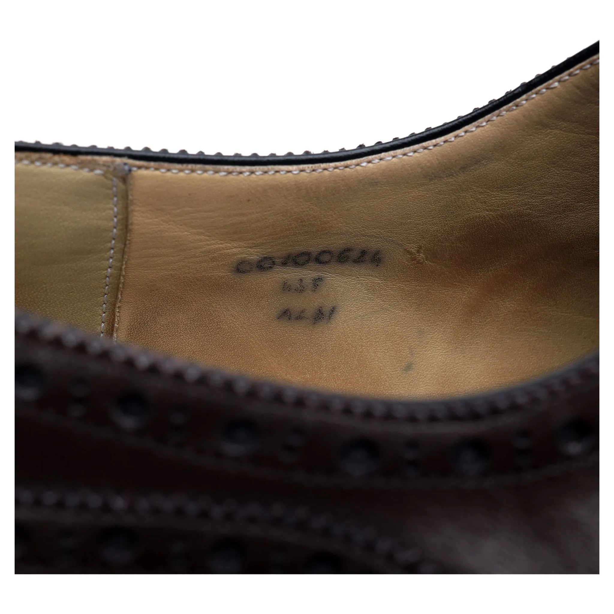 'Budapest' Dark Brown Leather Derby Brogues UK 9 EU 43