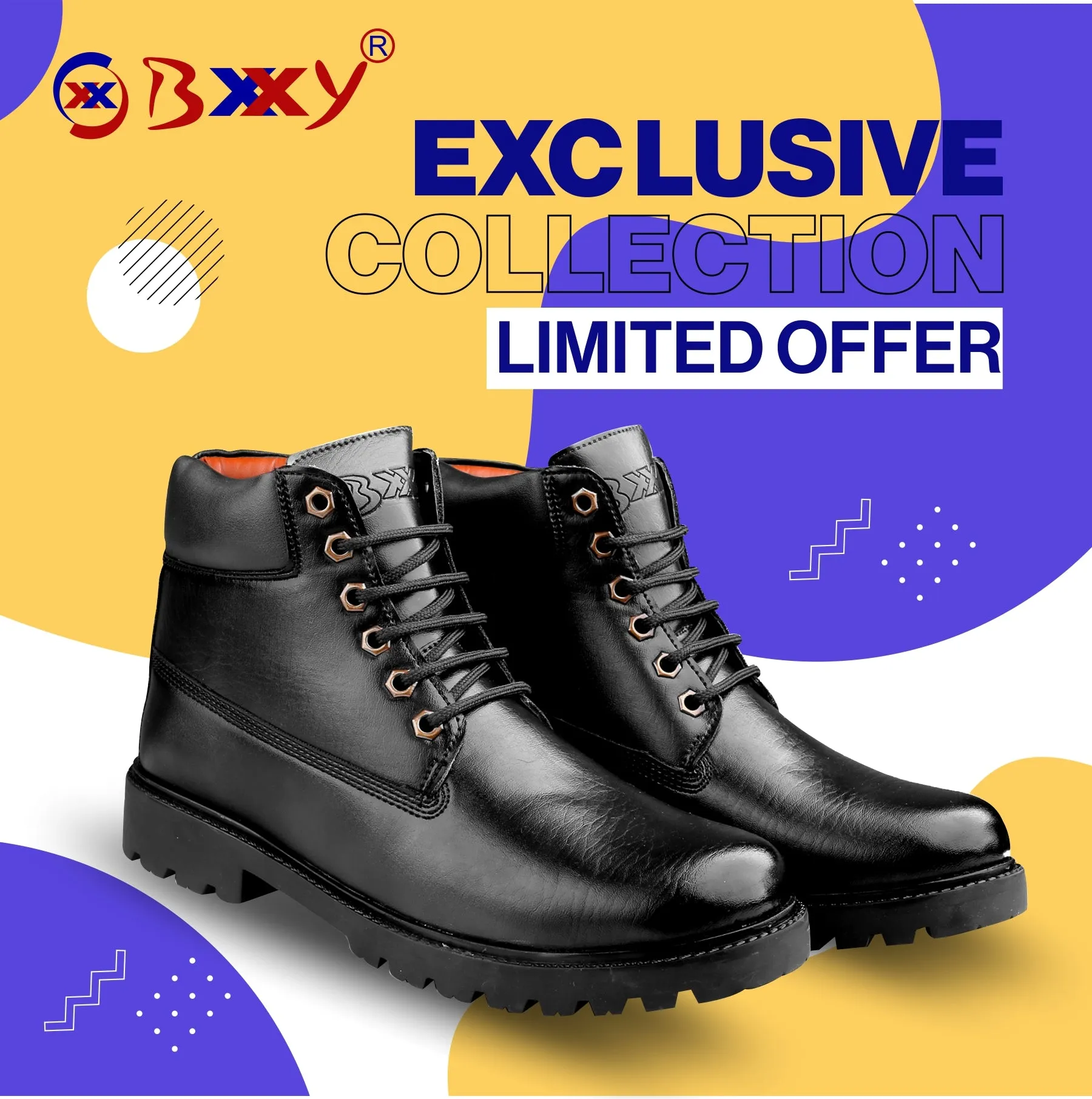 Bxxy's Vegan Leather Ankle Boots for Men