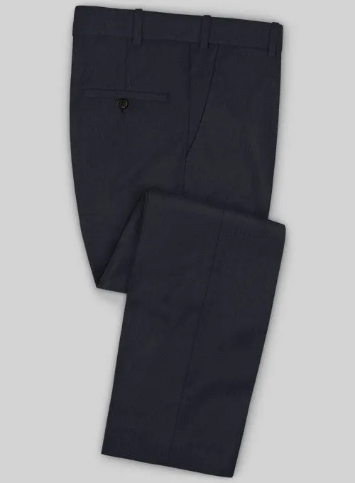 Caccioppoli Sun Dream Dark Navy Blue Wool Silk Pants