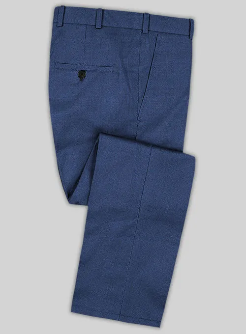 Caccioppoli Sun Dream Papina Casa Blue Wool Silk Pants