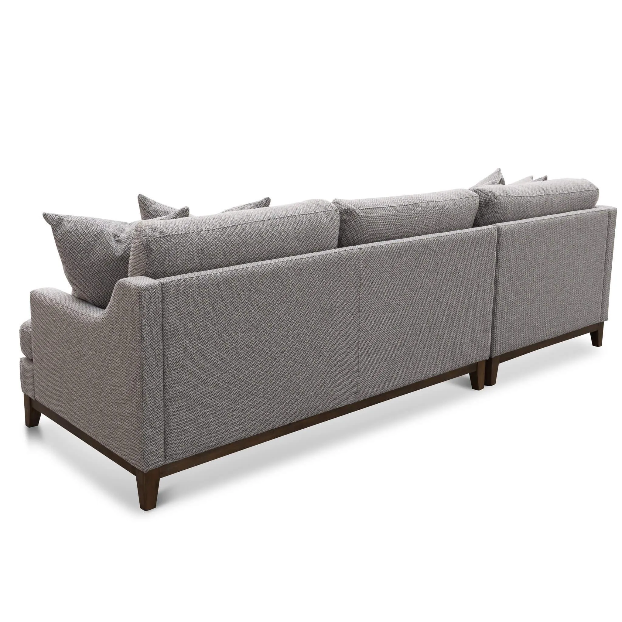 Calibre 3 Seater Left Chaise Fabric Sofa - Grey LC6267-CA