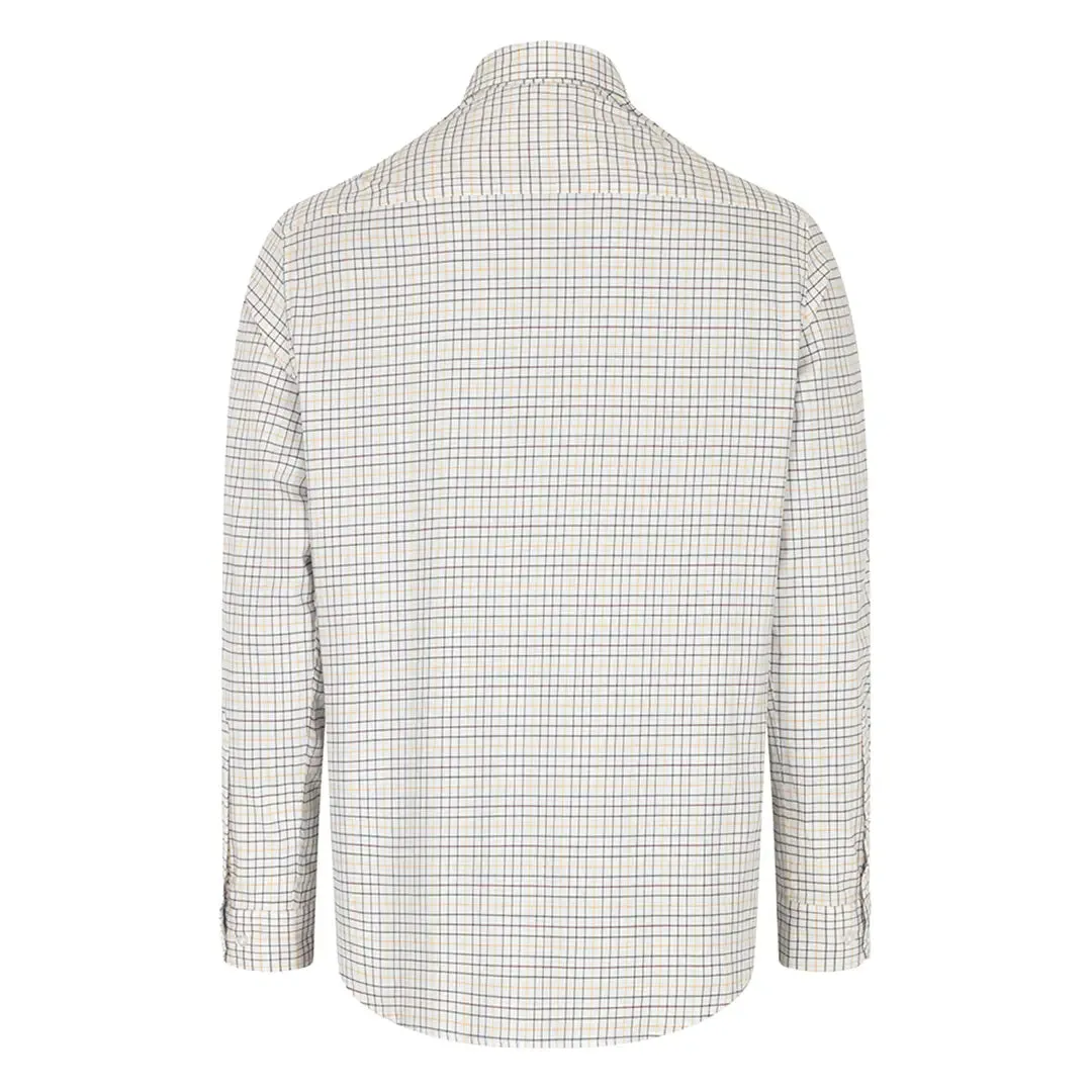 Callum Country Checked Shirt - Green/Gold Check by Hoggs of Fife