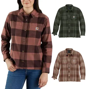 Carhartt Damen Flannel Hemd Karohemd Holzfällerhemd 105574