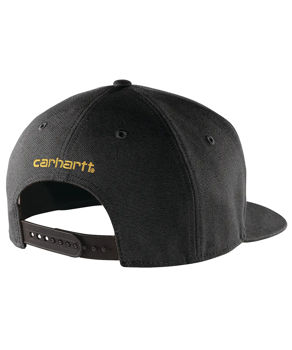 Carhartt Men&#39;s Firm Duck Flat Brim Cap - Black