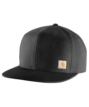 Carhartt Men&#39;s Firm Duck Flat Brim Cap - Black