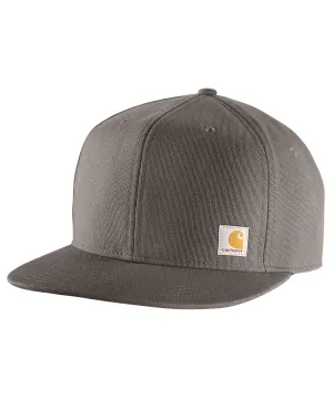 Carhartt Men&#39;s Firm Duck Flat Brim Cap - Gravel