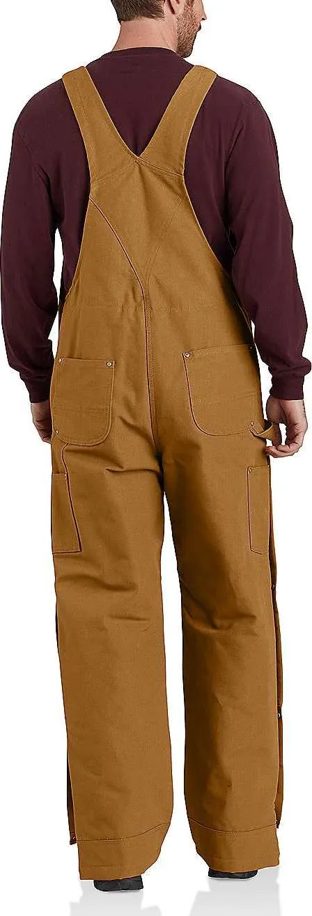 Carhartt Men&#x27;s Firm Duck Insulated Bib Overall Carhartt® Brown | Buy Carhartt Men&#x27;s Firm Duck Insulated Bib Overall Carhartt® Brown here | Outnorth