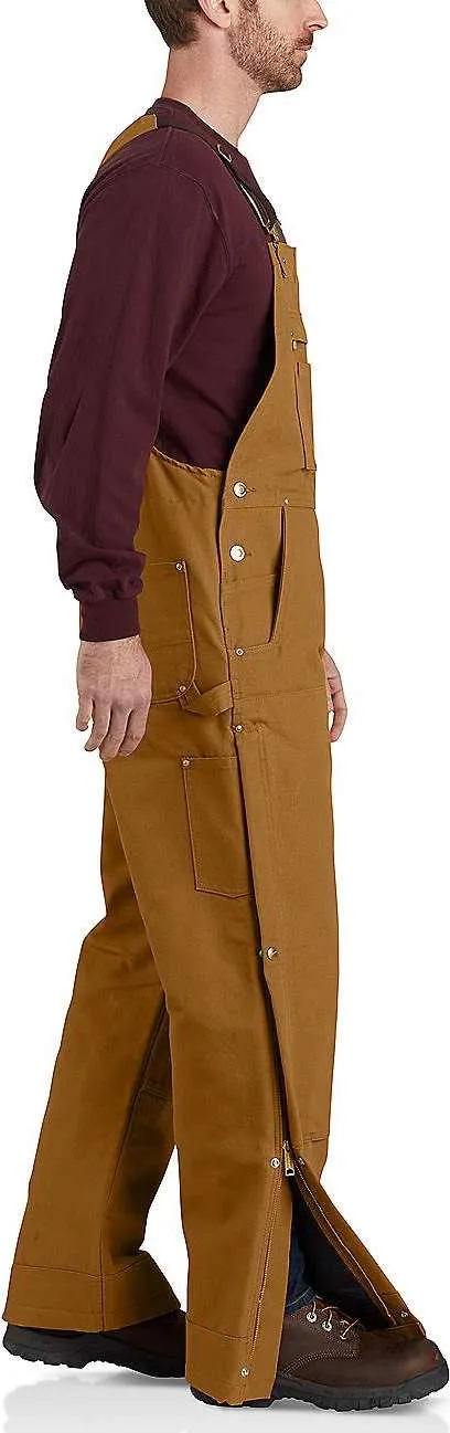 Carhartt Men&#x27;s Firm Duck Insulated Bib Overall Carhartt® Brown | Buy Carhartt Men&#x27;s Firm Duck Insulated Bib Overall Carhartt® Brown here | Outnorth