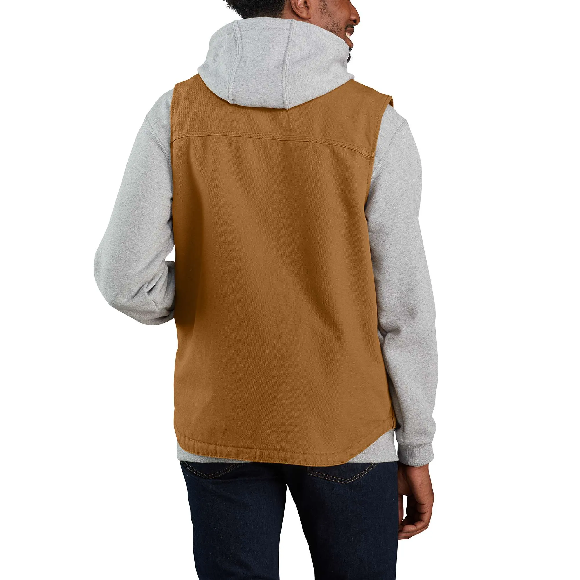 Carhartt Men&#x27;s Washed Duck Lined Mock Neck Vest Carhartt® Brown | Buy Carhartt Men&#x27;s Washed Duck Lined Mock Neck Vest Carhartt® Brown here | Outnorth